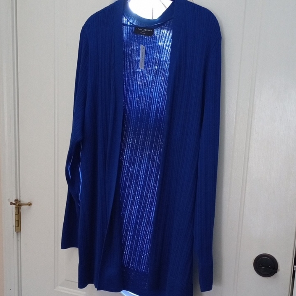 NWT Lane Bryant Royal Blue Cardigan Plus 22/24